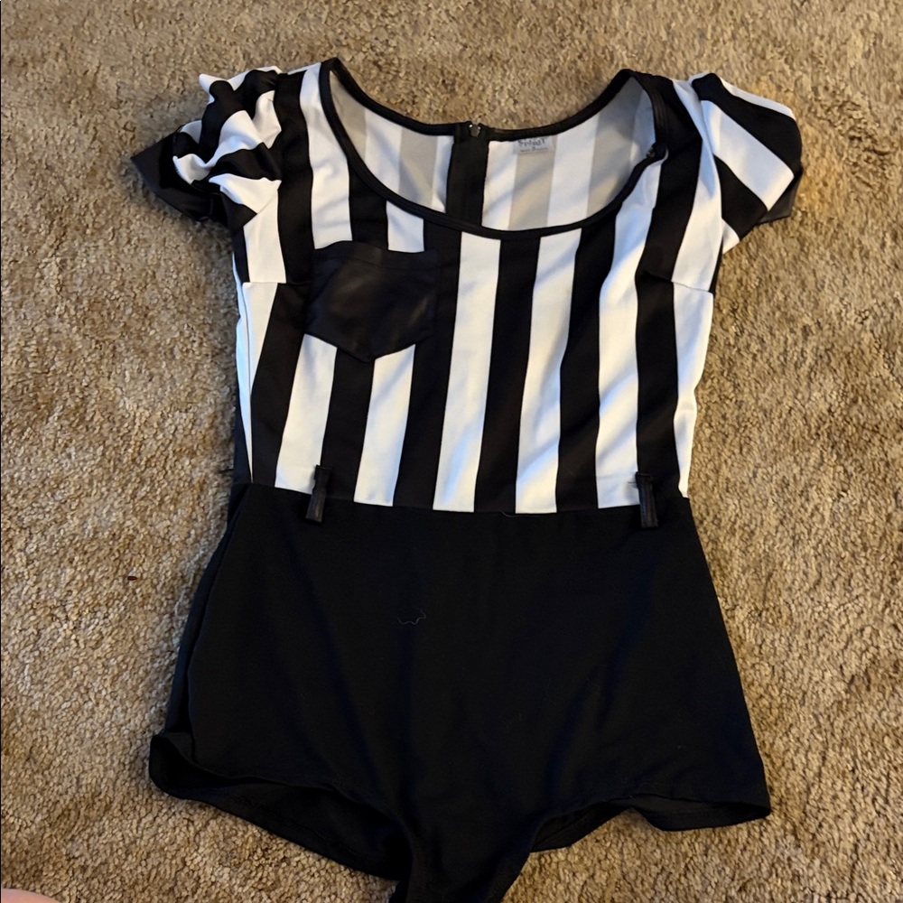 Striped Black and White Halloween costume